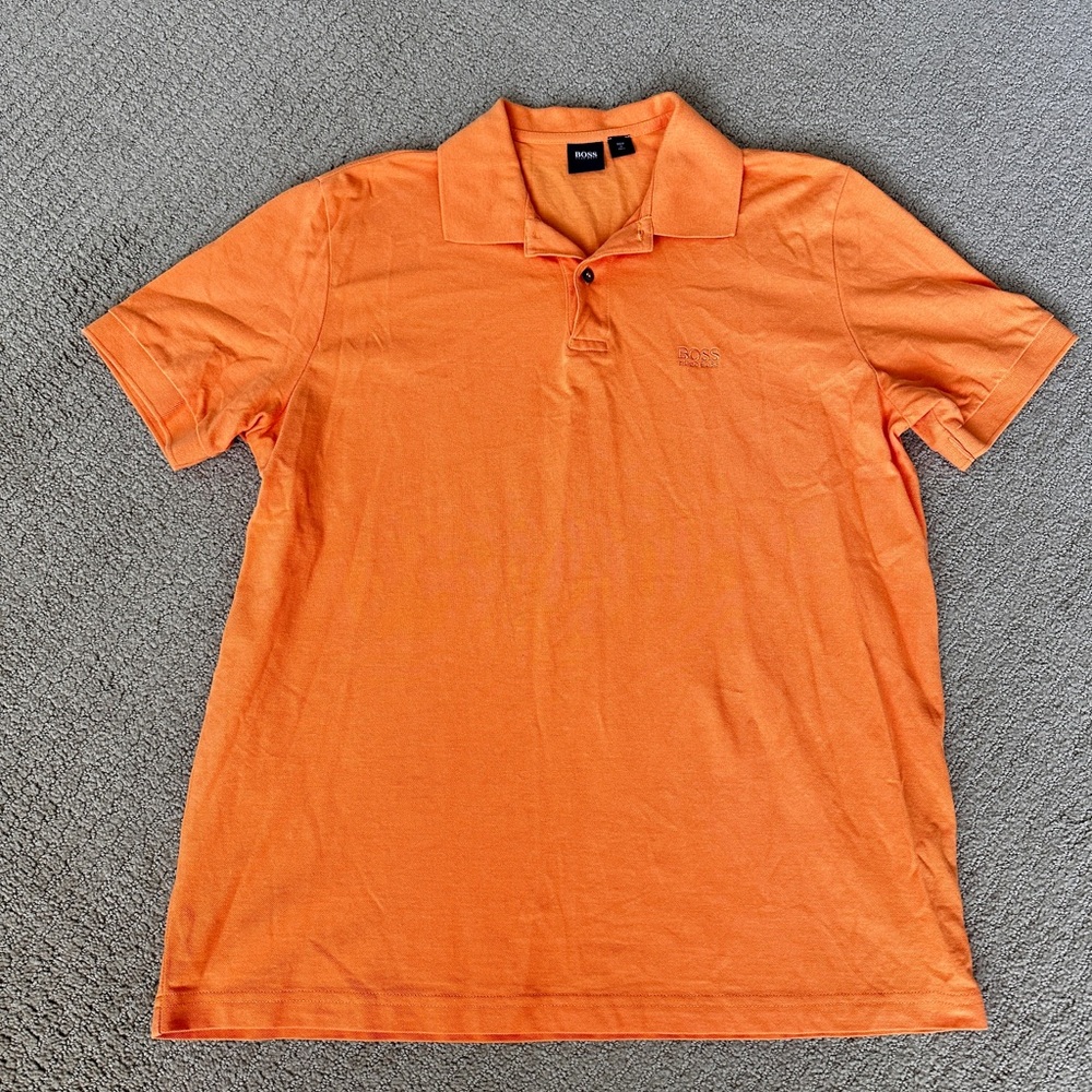BOSS Logo Embroidered Polo Shirt